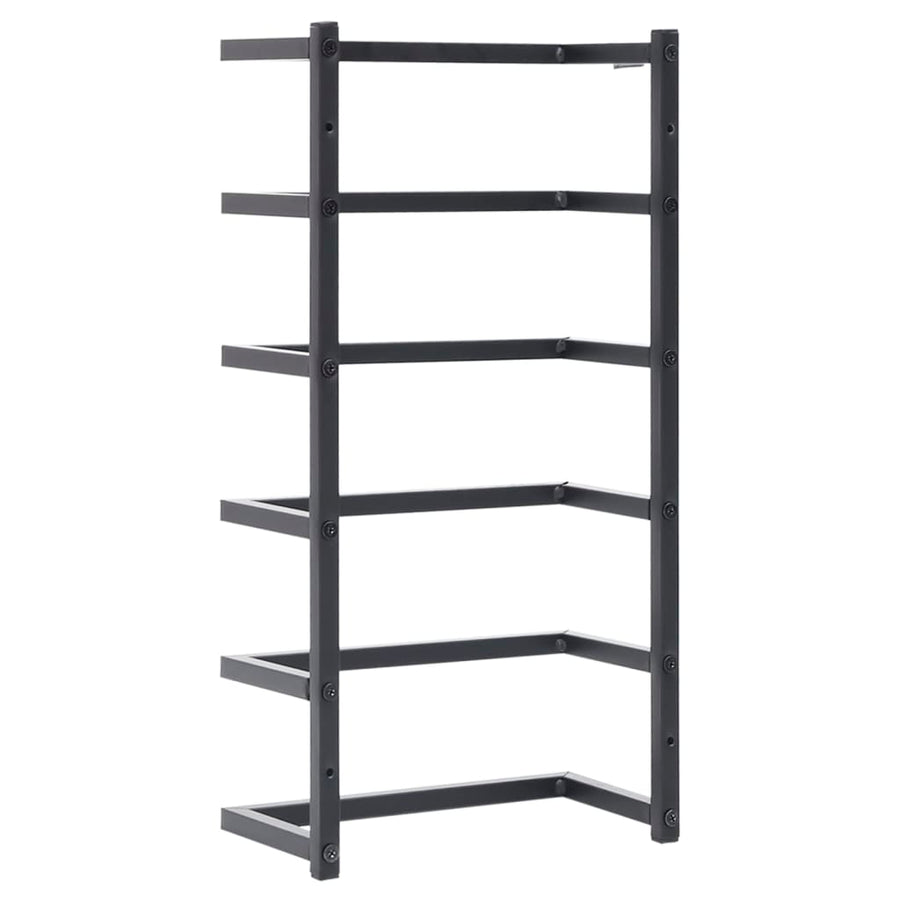 Handdoekenrek Staal 24 x 12 x 48 cm Zwart