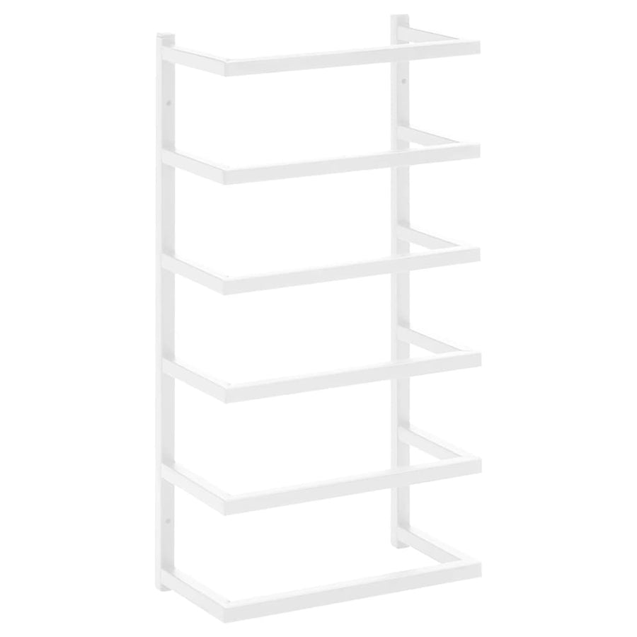 Handdoekenrek Staal 24 x 12 x 48 cm Wit