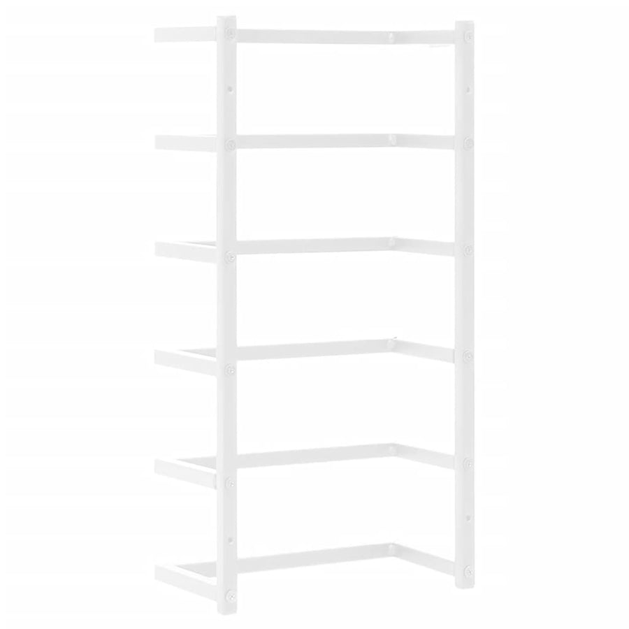 Handdoekenrek Staal 24 x 12 x 48 cm Wit