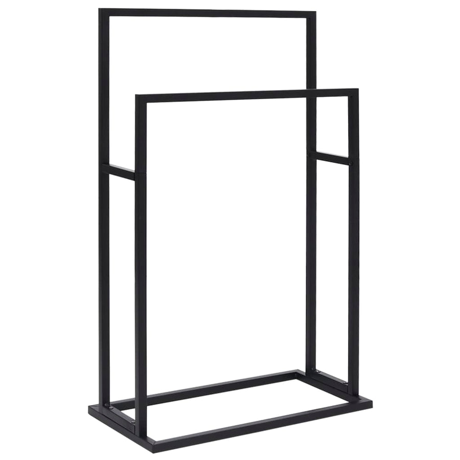 Handdoekenrek Vrijstaand 48X24X78,5 Cm Ijzer 48 x 24 x 78.5 cm Zwart