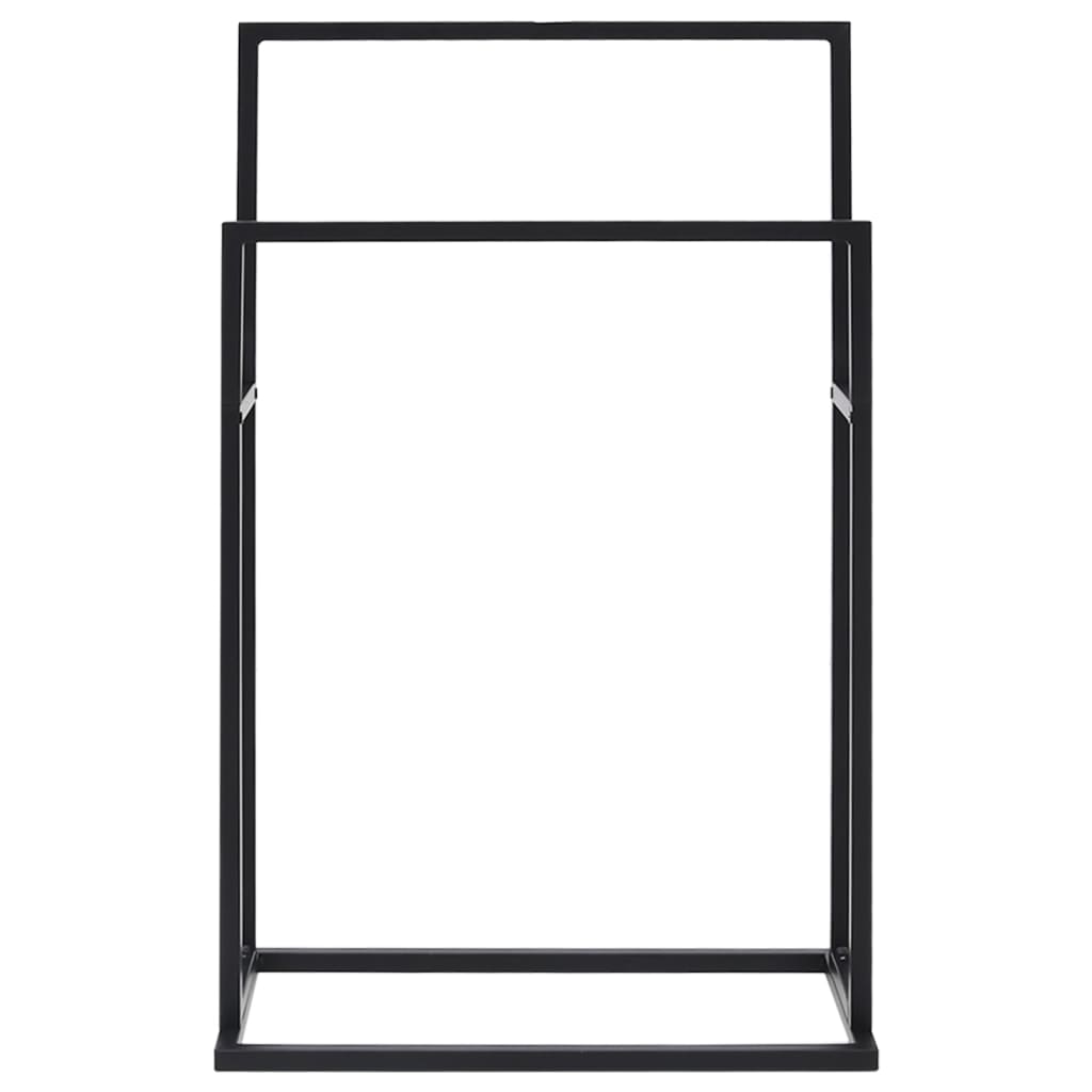 Handdoekenrek Vrijstaand 48X24X78,5 Cm Ijzer 48 x 24 x 78.5 cm Zwart