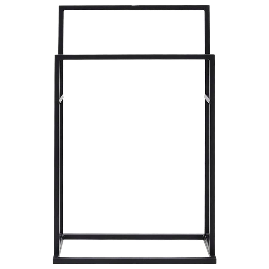 Handdoekenrek Vrijstaand 48X24X78,5 Cm Ijzer 48 x 24 x 78.5 cm Zwart