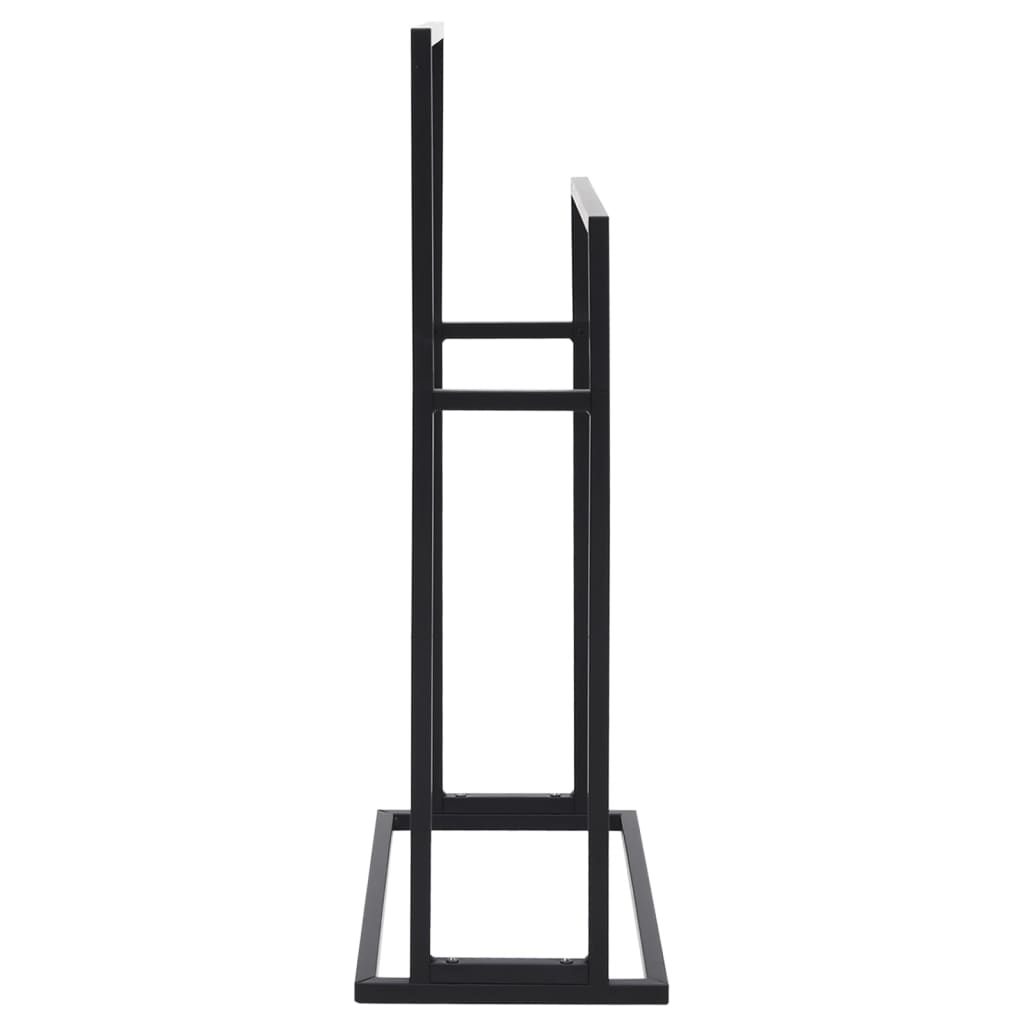 Handdoekenrek Vrijstaand 48X24X78,5 Cm Ijzer 48 x 24 x 78.5 cm Zwart