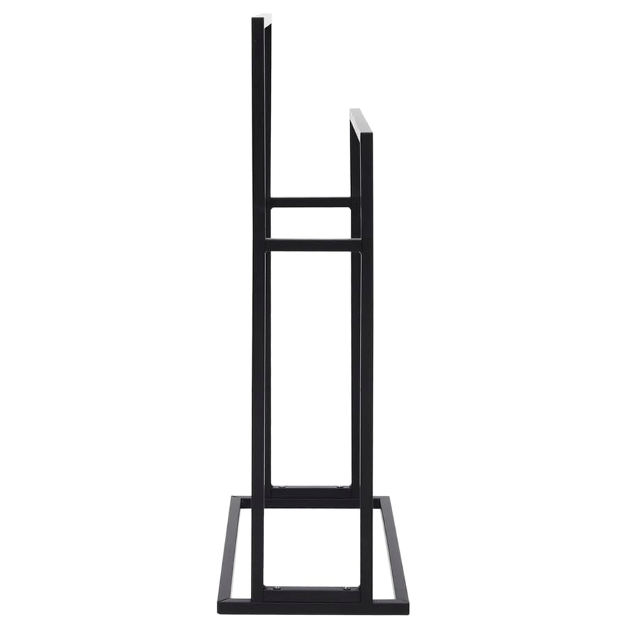 Handdoekenrek Vrijstaand 48X24X78,5 Cm Ijzer 48 x 24 x 78.5 cm Zwart