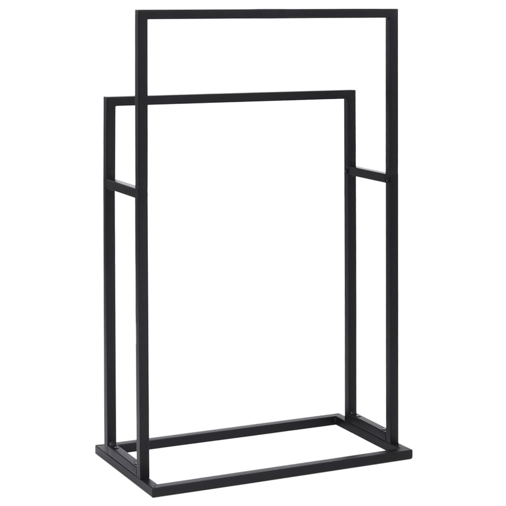 Handdoekenrek Vrijstaand 48X24X78,5 Cm Ijzer 48 x 24 x 78.5 cm Zwart