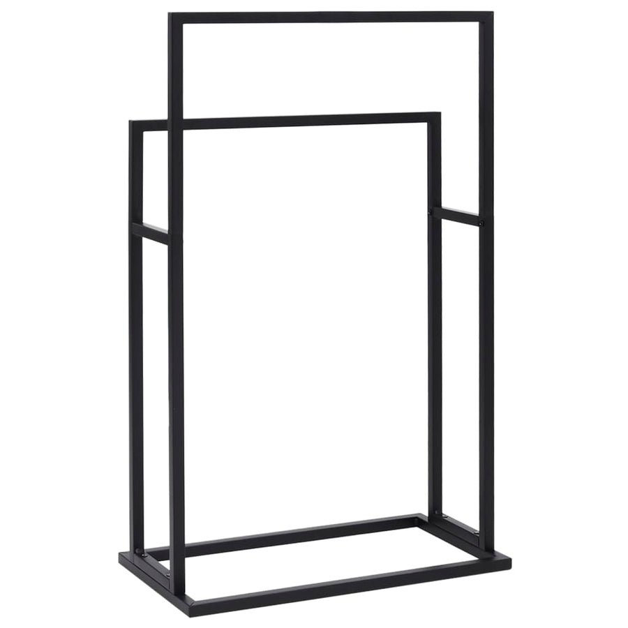 Handdoekenrek Vrijstaand 48X24X78,5 Cm Ijzer 48 x 24 x 78.5 cm Zwart
