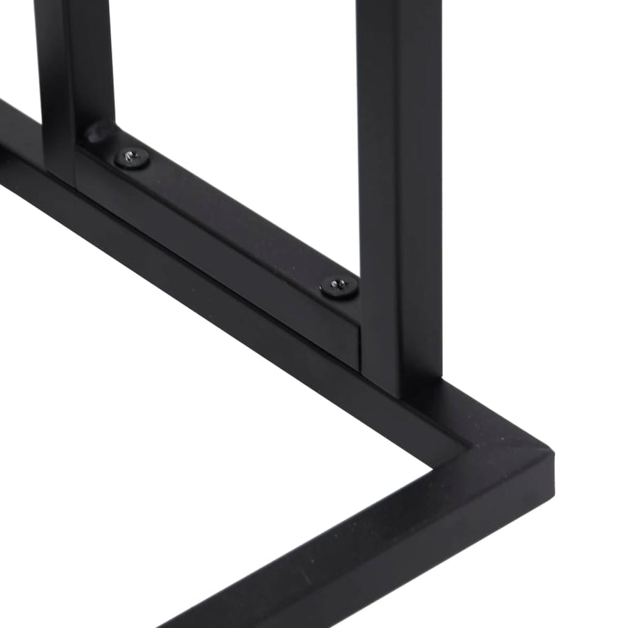Handdoekenrek Vrijstaand 48X24X78,5 Cm Ijzer 48 x 24 x 78.5 cm Zwart