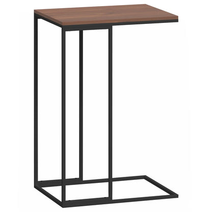 Bijzettafel Bewerkt Hout Zwart En Bruin 40 x 30 x 59 cm zonder wielen