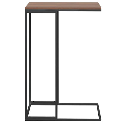 Bijzettafel Bewerkt Hout Zwart En Bruin 40 x 30 x 59 cm zonder wielen