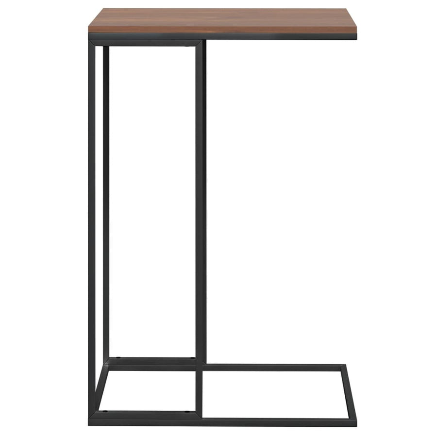 Bijzettafel Bewerkt Hout Zwart En Bruin 40 x 30 x 59 cm zonder wielen