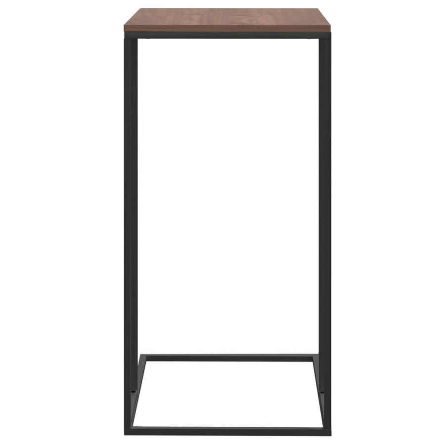 Bijzettafel Bewerkt Hout Zwart En Bruin 40 x 30 x 59 cm zonder wielen