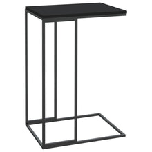 Bijzettafel Bewerkt Hout Zwart 40 x 30 x 59 cm zonder wielen