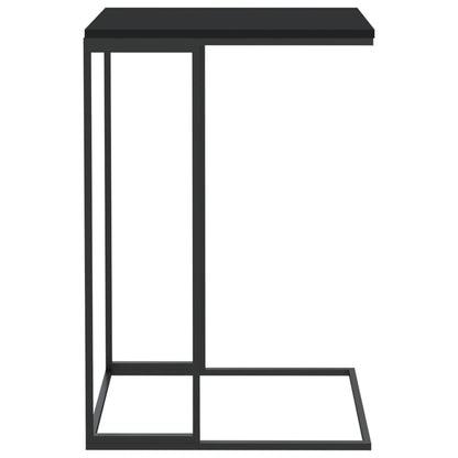 Bijzettafel Bewerkt Hout Zwart 40 x 30 x 59 cm zonder wielen