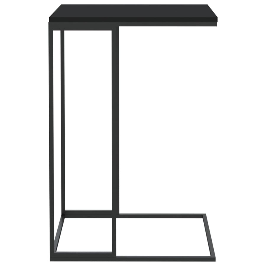 Bijzettafel Bewerkt Hout Zwart 40 x 30 x 59 cm zonder wielen