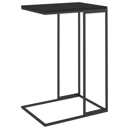 Bijzettafel Bewerkt Hout Zwart 40 x 30 x 59 cm zonder wielen