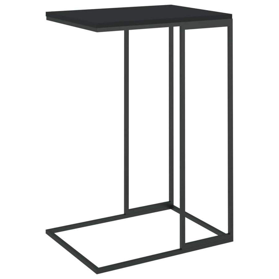 Bijzettafel Bewerkt Hout Zwart 40 x 30 x 59 cm zonder wielen