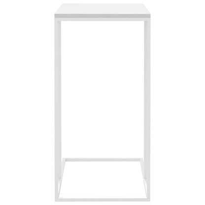 Bijzettafel Bewerkt Hout Wit 40 x 30 x 59 cm zonder wielen