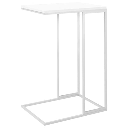 Bijzettafel Bewerkt Hout Wit 40 x 30 x 59 cm zonder wielen