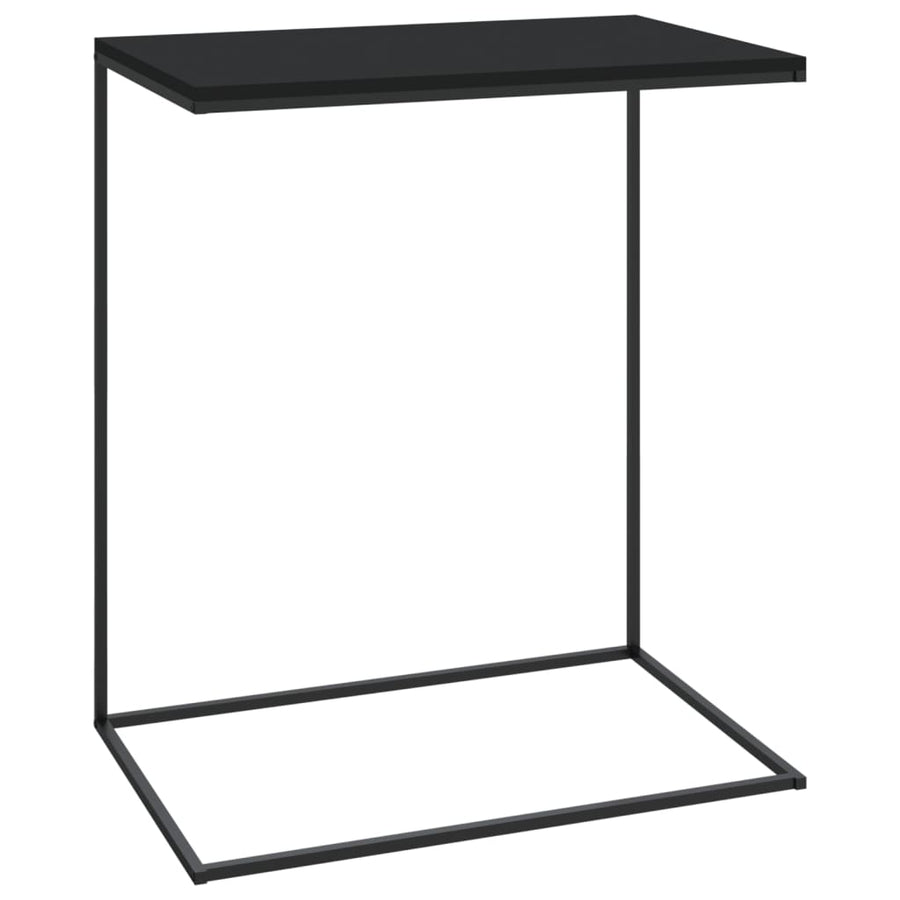 Bijzettafel Bewerkt Hout Zwart 55 x 35 x 66 cm zonder wielen