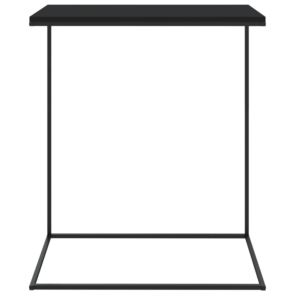Bijzettafel Bewerkt Hout Zwart 55 x 35 x 66 cm zonder wielen