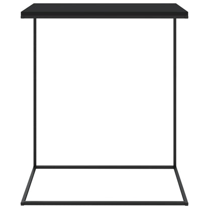 Bijzettafel Bewerkt Hout Zwart 55 x 35 x 66 cm zonder wielen