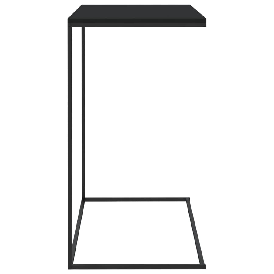 Bijzettafel Bewerkt Hout Zwart 55 x 35 x 66 cm zonder wielen
