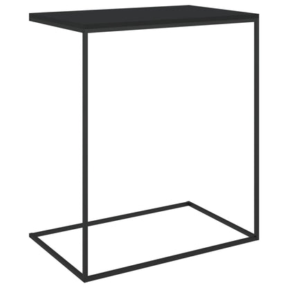 Bijzettafel Bewerkt Hout Zwart 55 x 35 x 66 cm zonder wielen