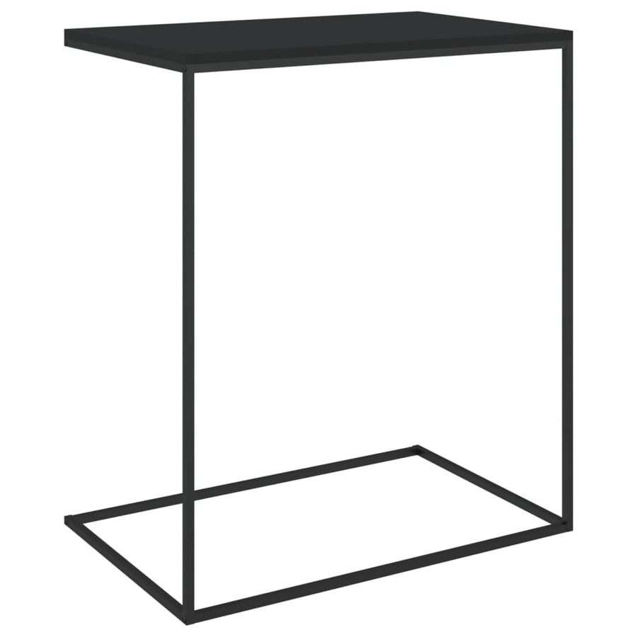 Bijzettafel Bewerkt Hout Zwart 55 x 35 x 66 cm zonder wielen