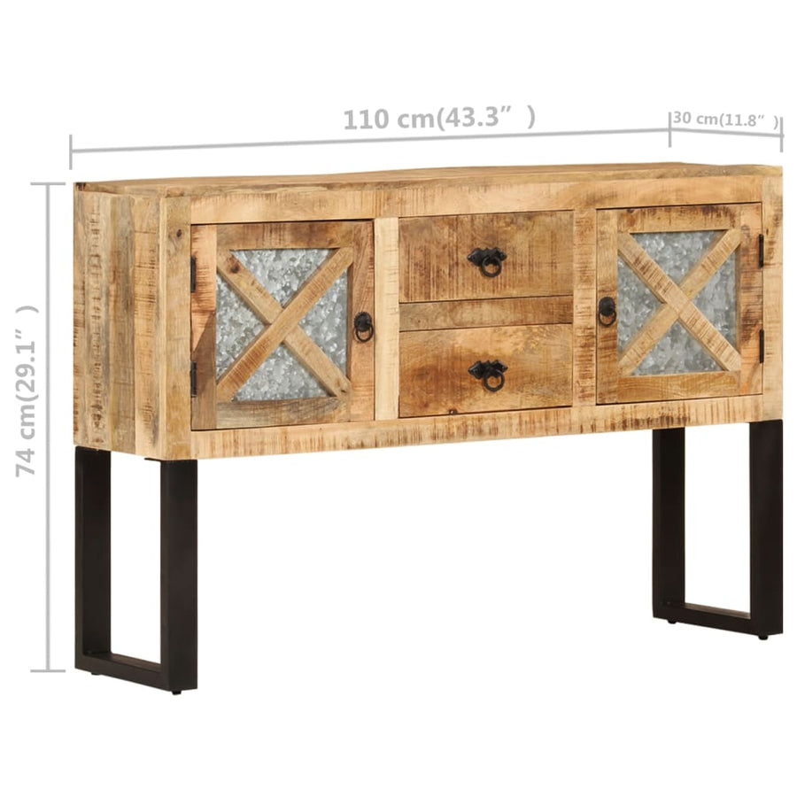 Dressoir Ruw Mangohout 110 x 30 x 74 cm