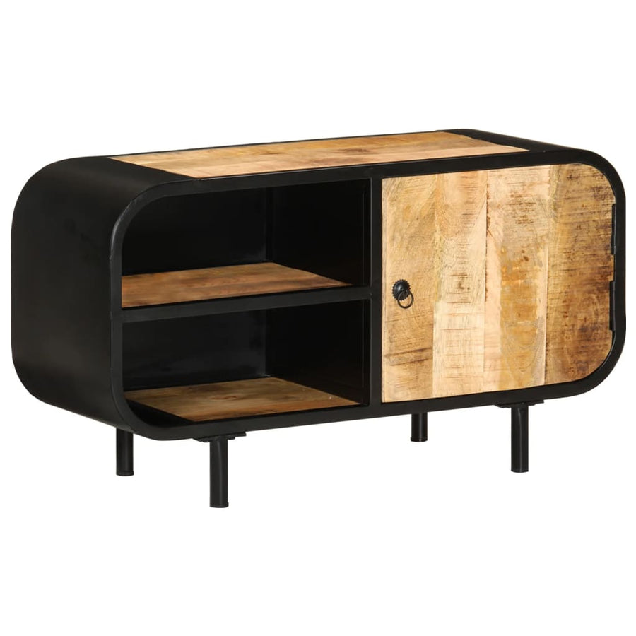 Tv-meubel 90x30x48 cm ruw mangohout