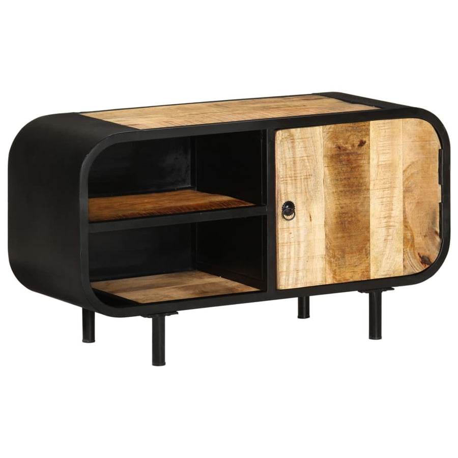 Tv-meubel 90x30x48 cm ruw mangohout