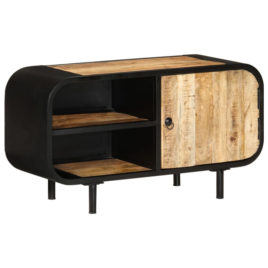 Tv-meubel 90x30x48 cm ruw mangohout