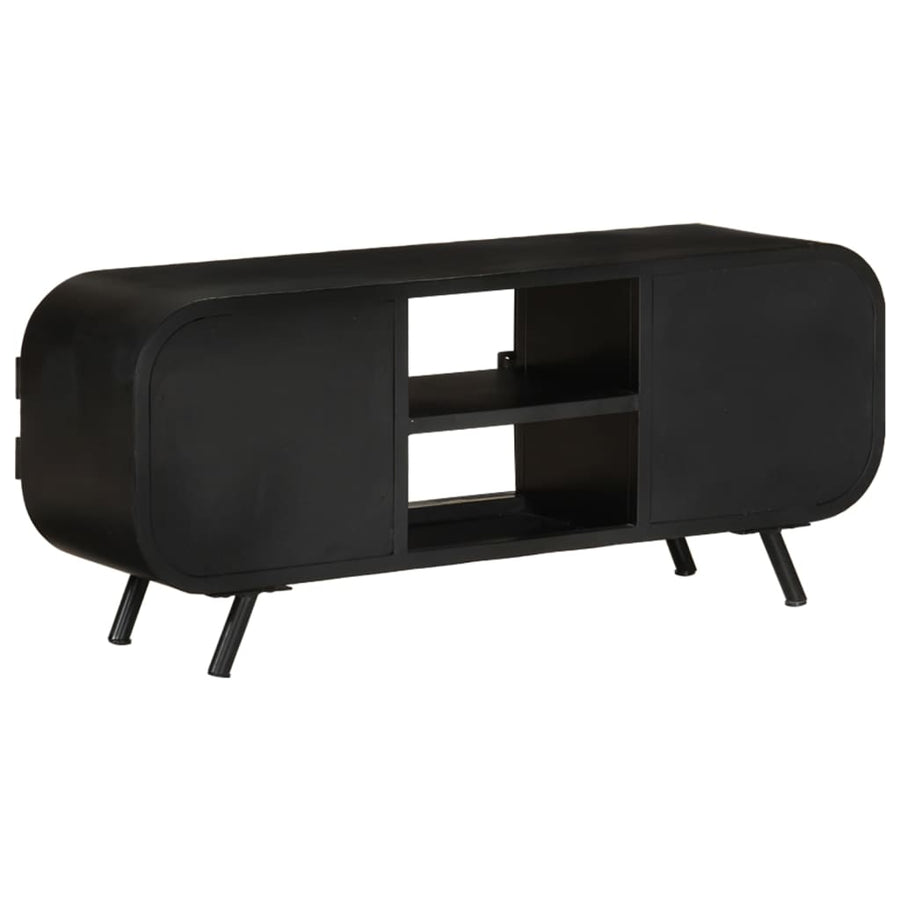 Tv-Meubel Massief Gerecycled Hout 110 x 30 x 45 cm Bruin en groen