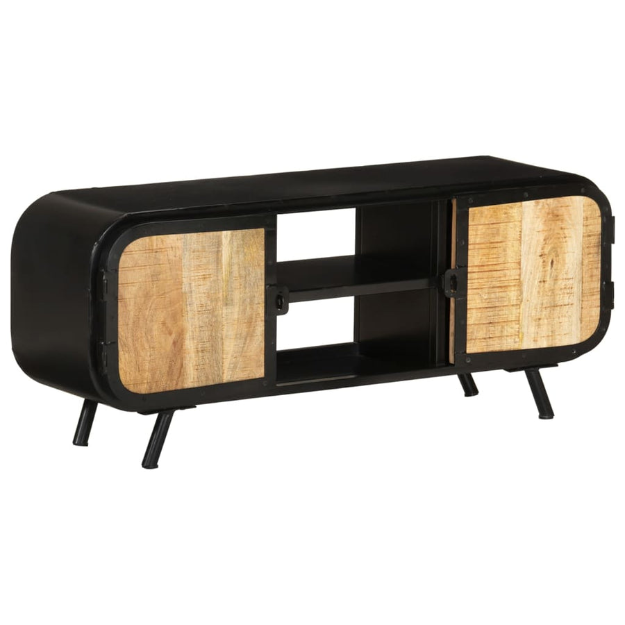 Tv-Meubel Ruw Mangohout 110 x 30 x 45 cm Bruin