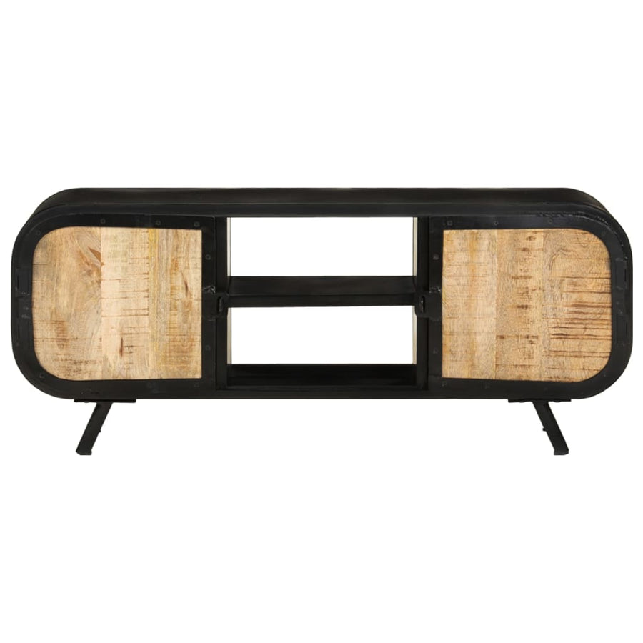 Tv-Meubel Ruw Mangohout 110 x 30 x 45 cm Bruin