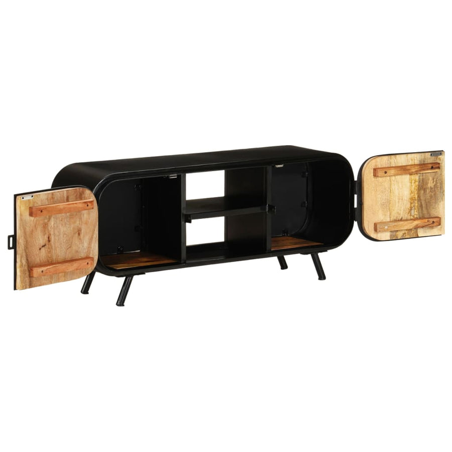Tv-Meubel Ruw Mangohout 110 x 30 x 45 cm Bruin