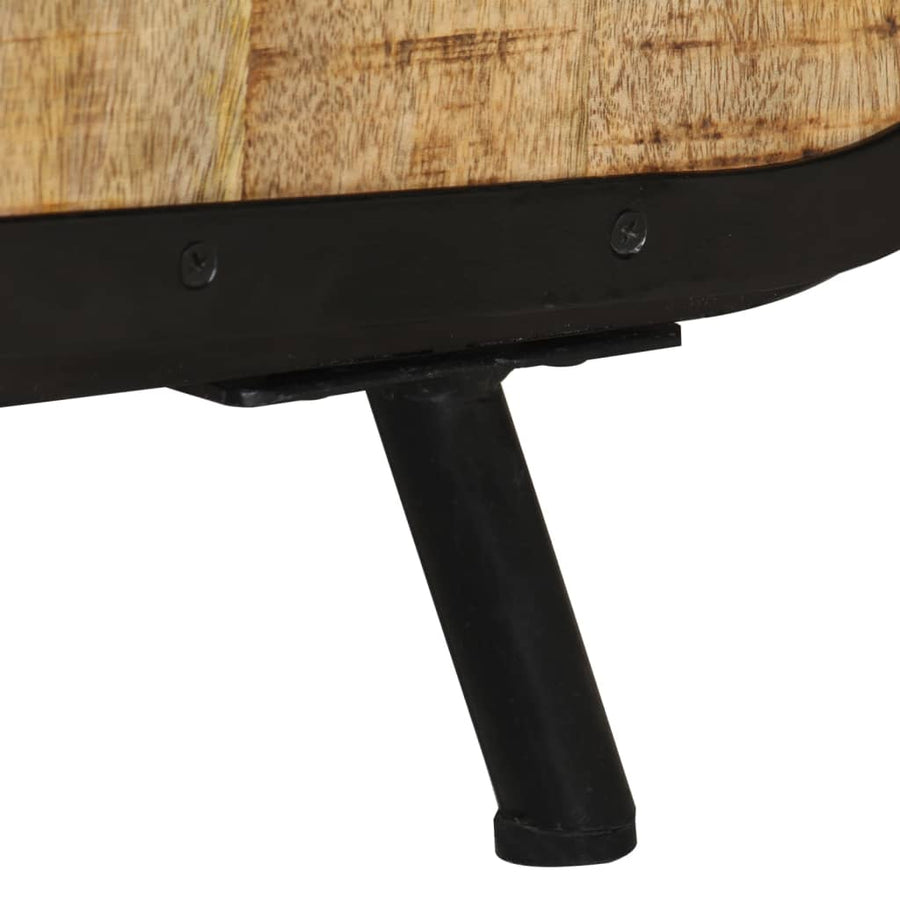 Tv-Meubel Ruw Mangohout 110 x 30 x 45 cm Bruin