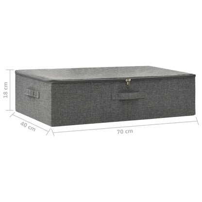 Opbergbox 70X40X8 Cm Stof Kleurig 1 Antraciet