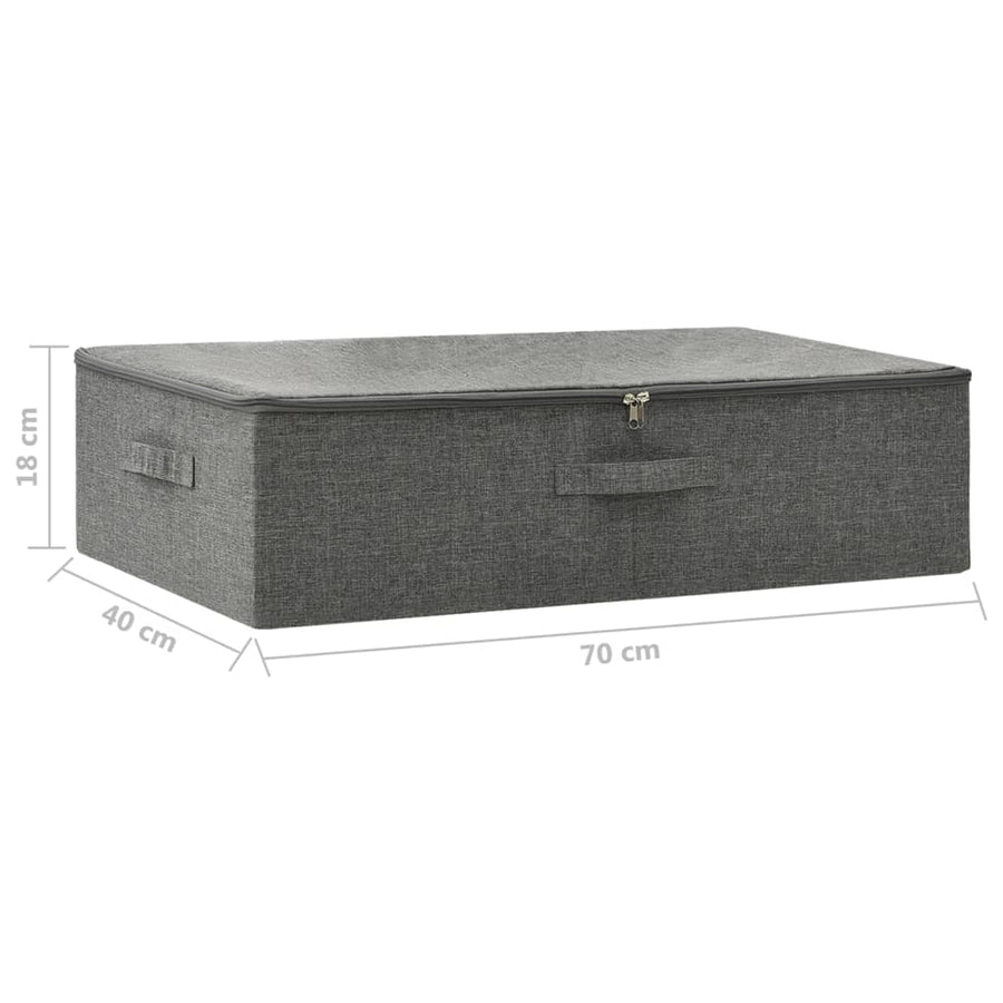 Opbergbox 70X40X8 Cm Stof Kleurig 1 Antraciet