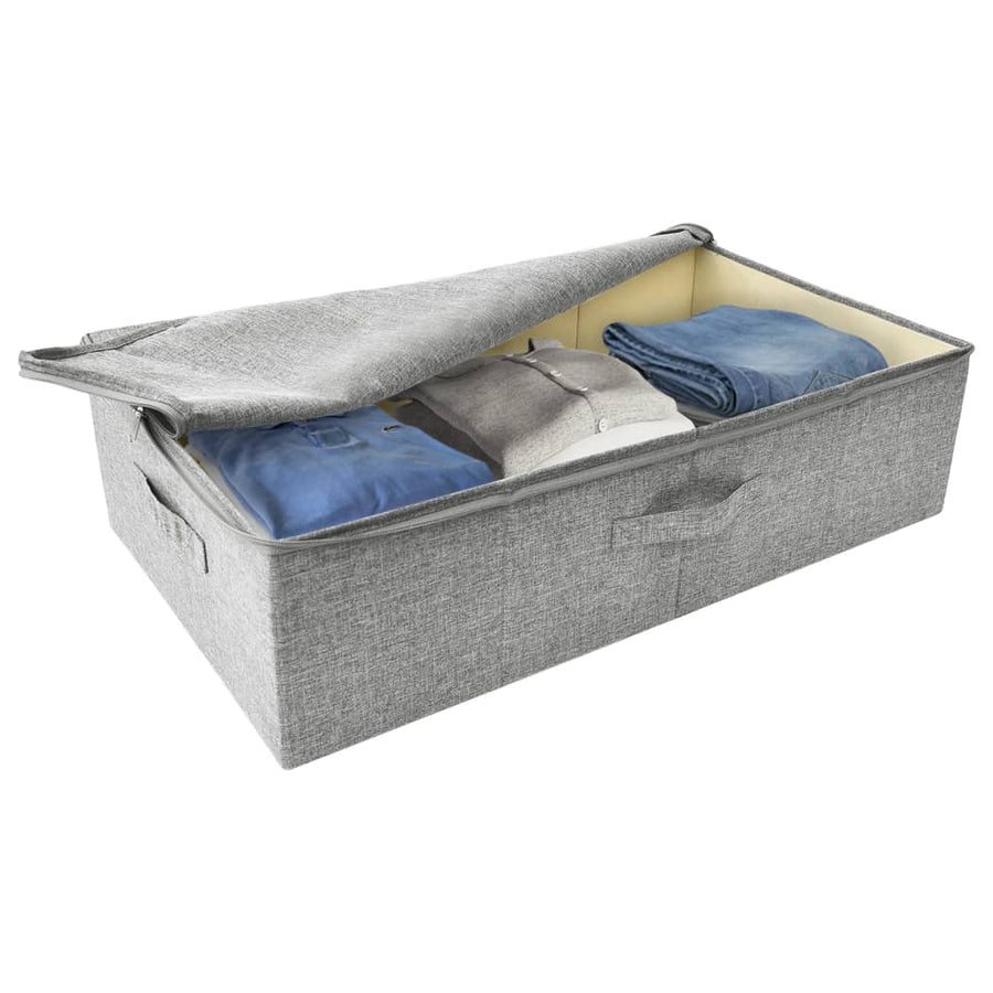 Opbergbox 70X40X8 Cm Stof 1 Grijs