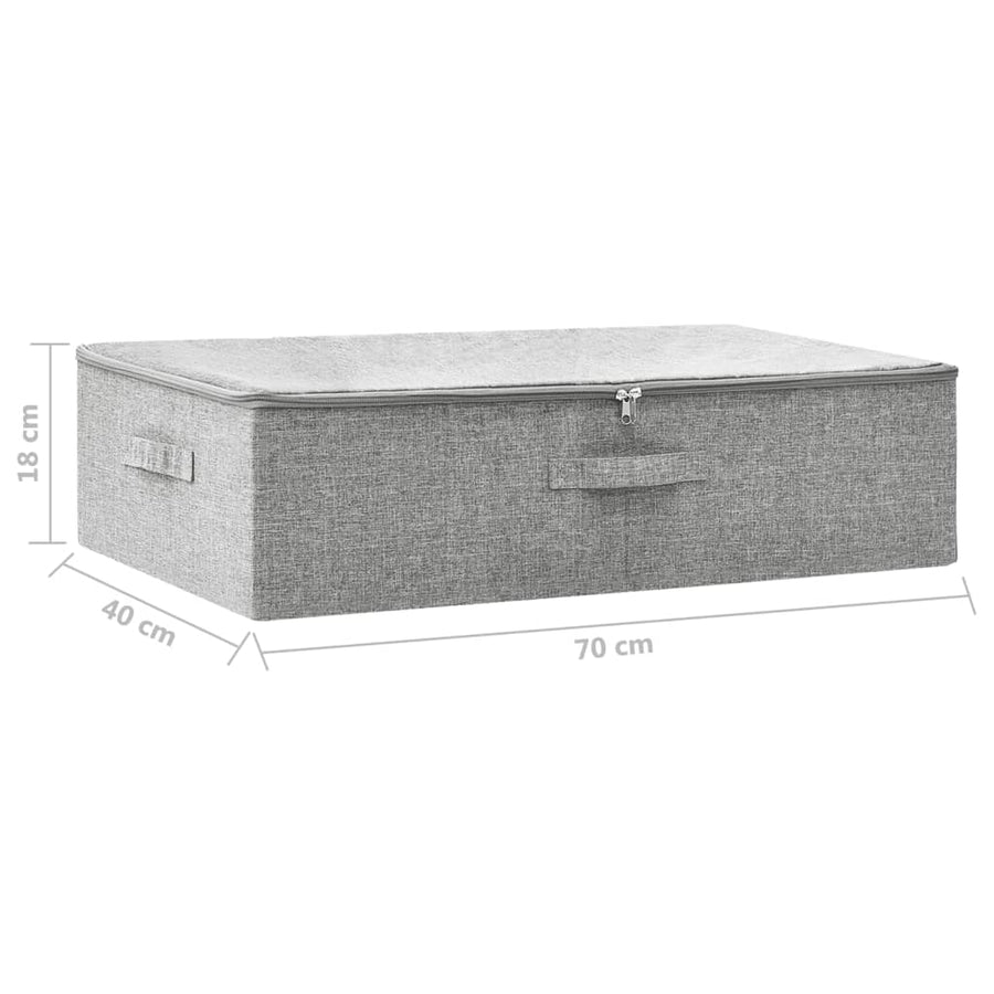 Opbergbox 70X40X8 Cm Stof 1 Grijs