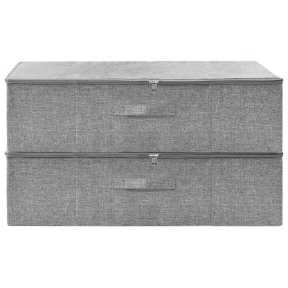 Opbergboxen 70X40X8 Cm Stof 1 2 Grijs