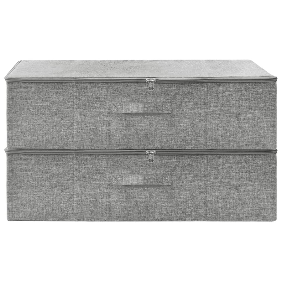 Opbergboxen 70X40X8 Cm Stof 1 2 Grijs