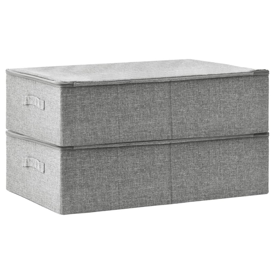 Opbergboxen 70X40X8 Cm Stof 1 2 Grijs