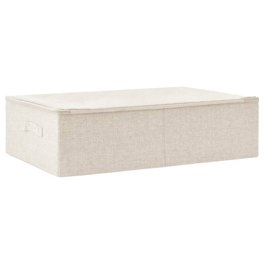 Opbergbox 70X40X8 Cm Stof Kleurig 1 Crème