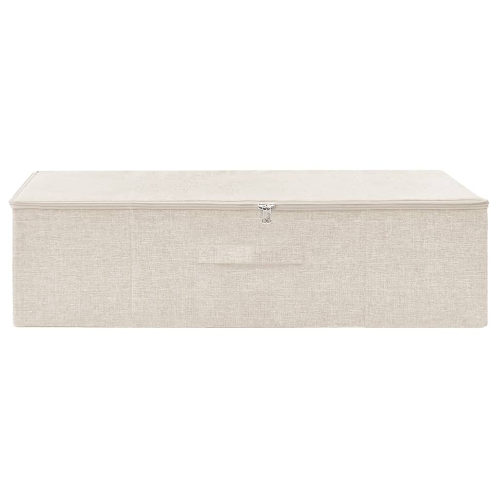 Opbergbox 70X40X8 Cm Stof Kleurig 1 Crème
