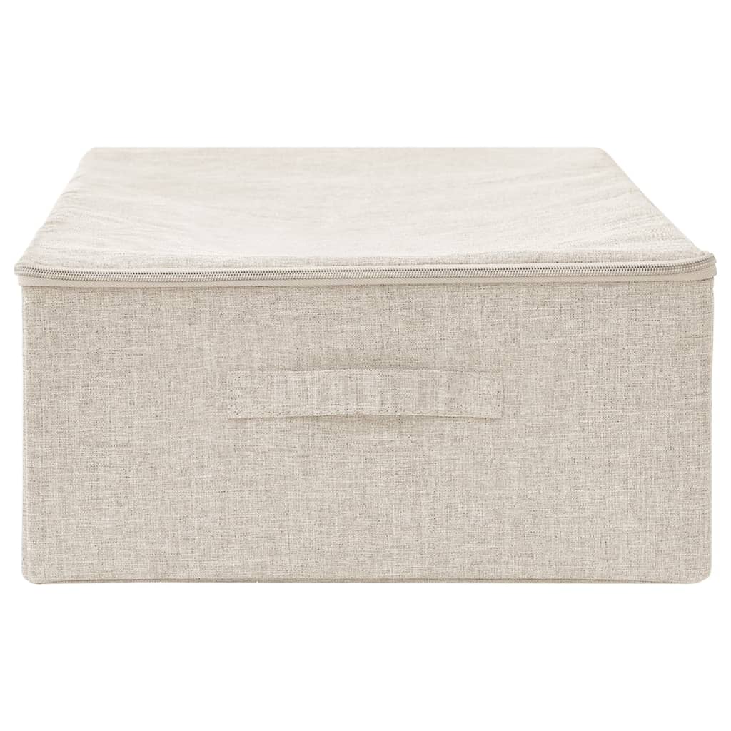 Opbergbox 70X40X8 Cm Stof Kleurig 1 Crème