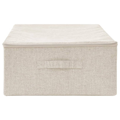 Opbergbox 70X40X8 Cm Stof Kleurig 1 Crème