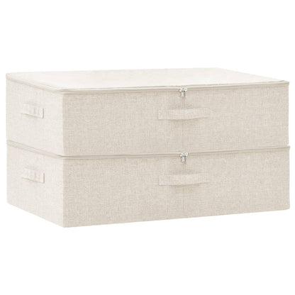 Opbergboxen 70X40X8 Cm Stof Kleurig 1 2 Crème