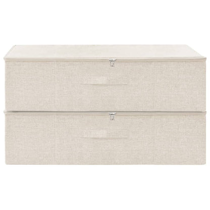 Opbergboxen 70X40X8 Cm Stof Kleurig 1 2 Crème